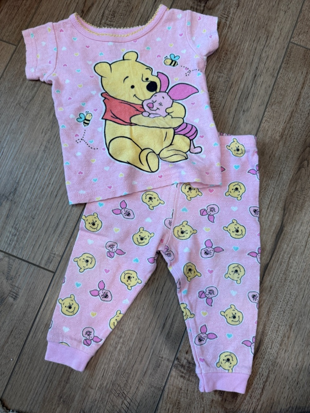 Disney Winnie the Pooh Pink Pajama Set